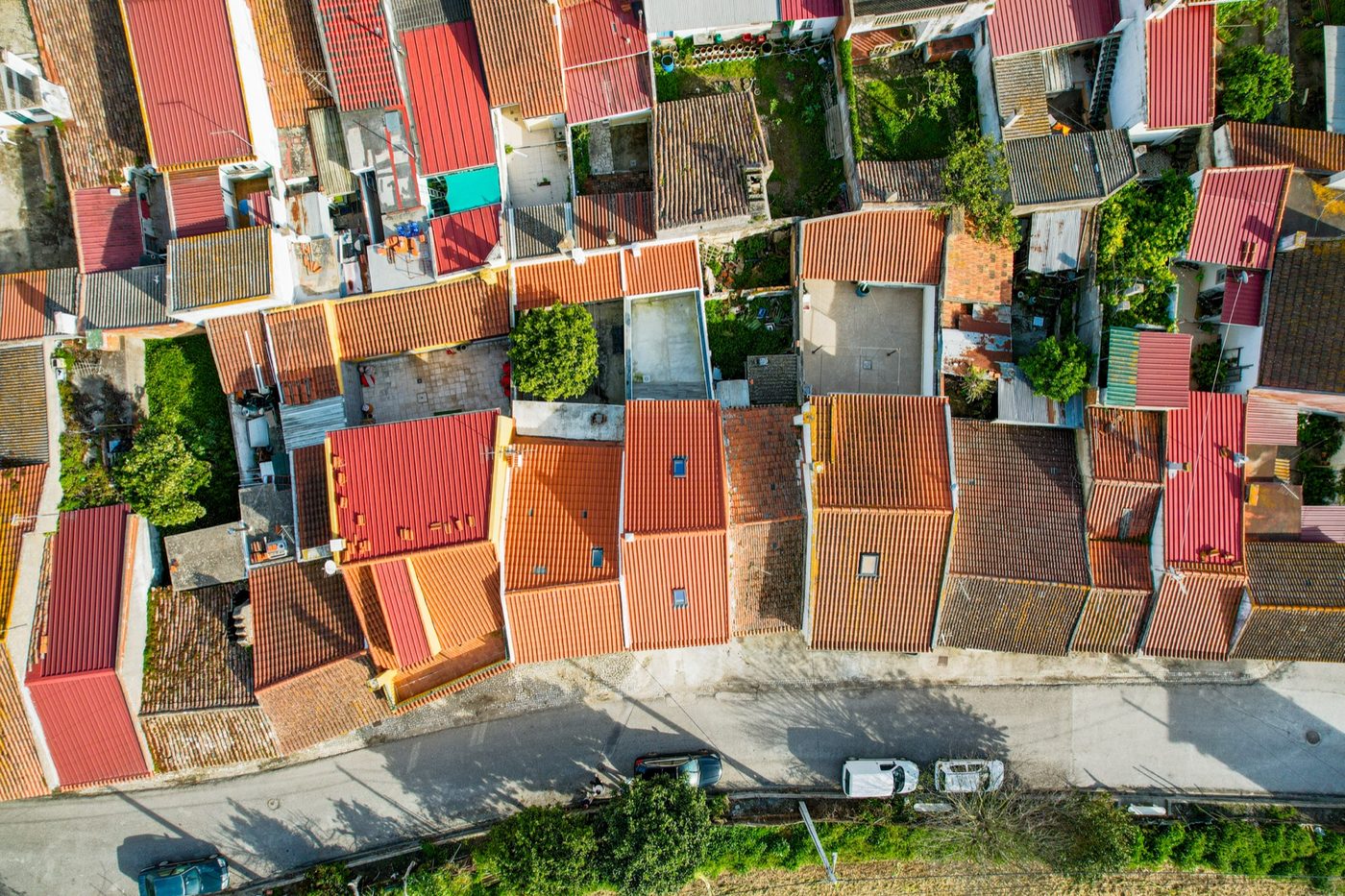 Vista aérea — projecto FUTOUR no Reguengo